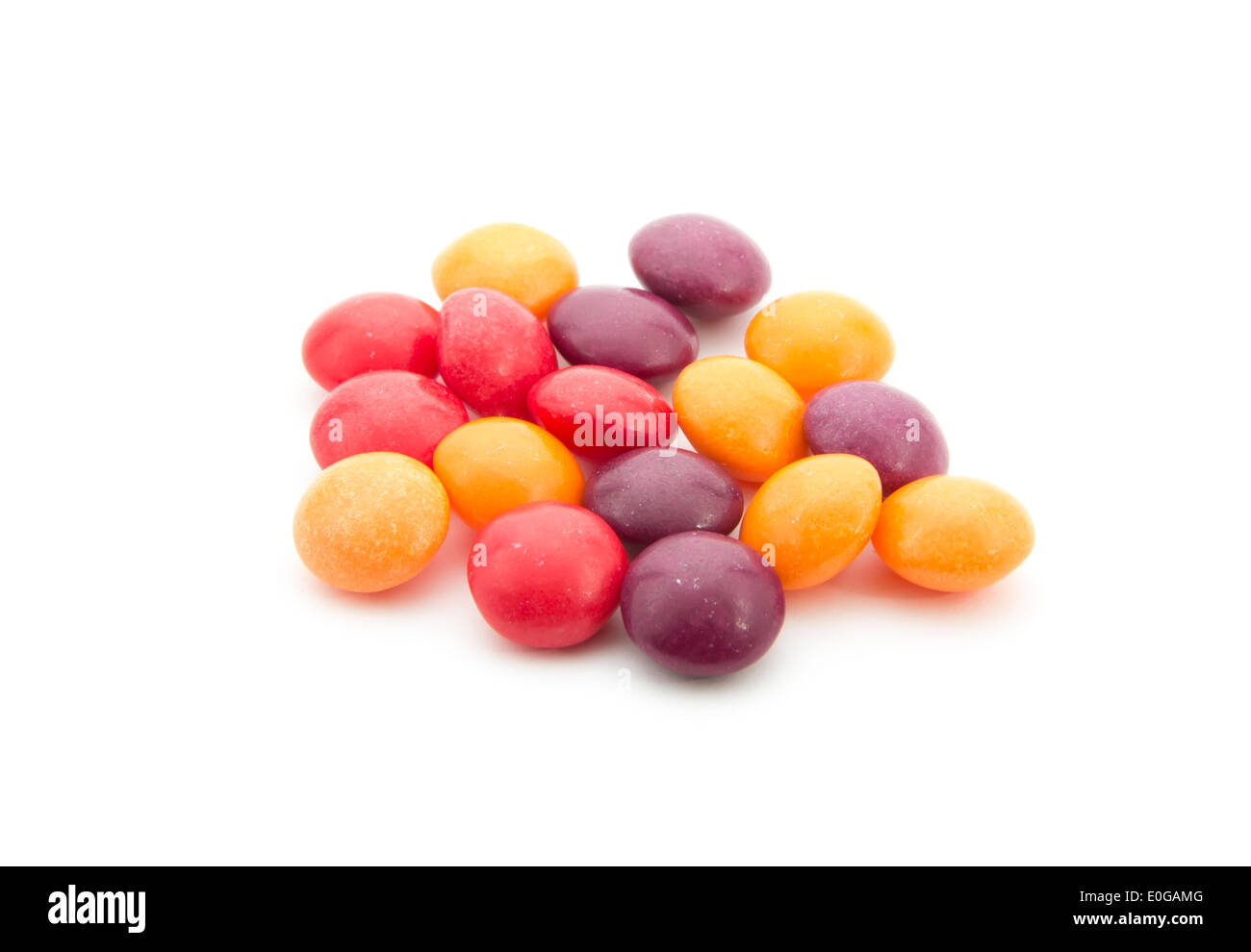 image of colorful candies isolated on white background Stock Photo - Alamy