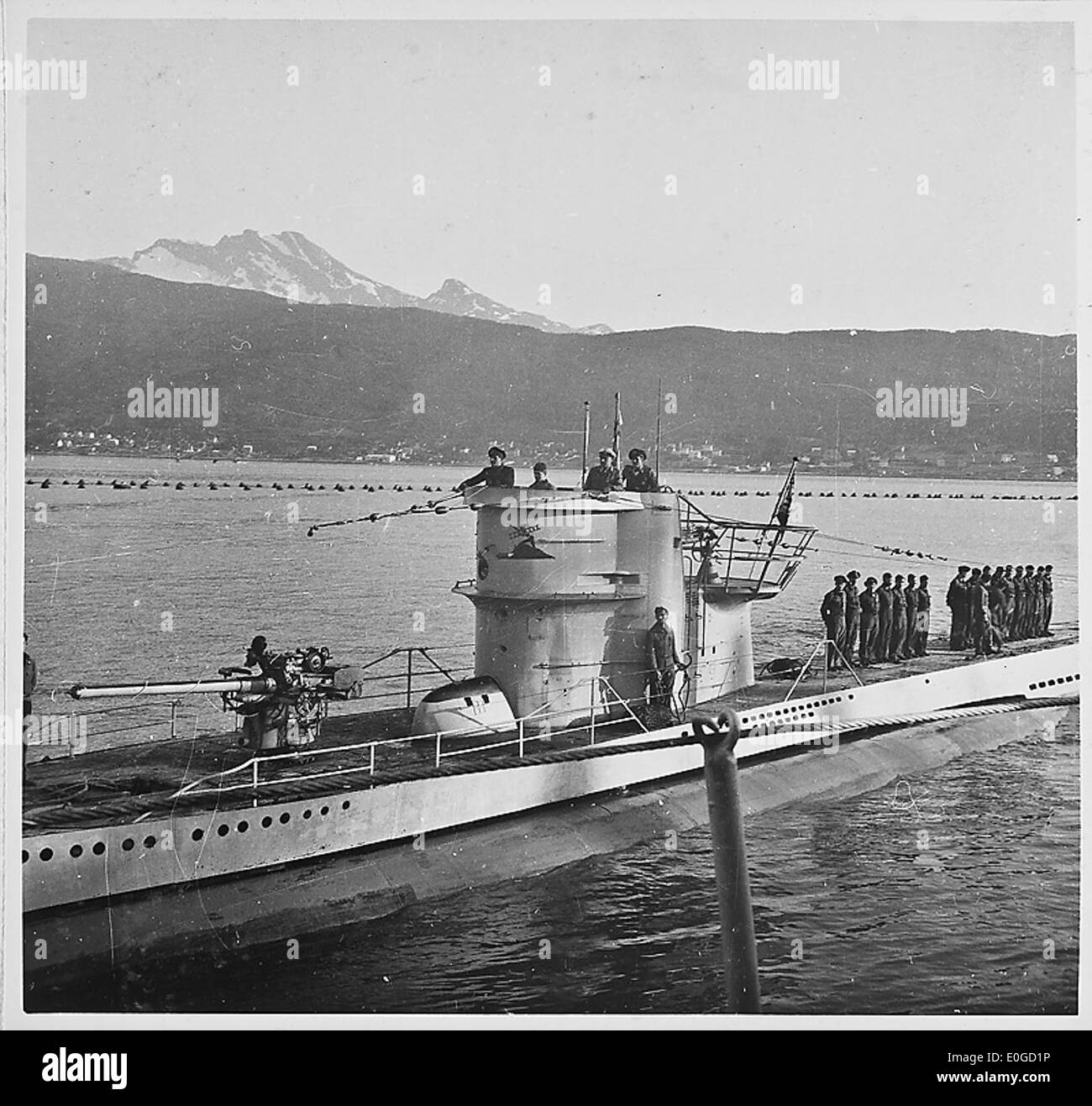 Kurz vor der Landung (Die U-Boote laufen ein) Stock Photo