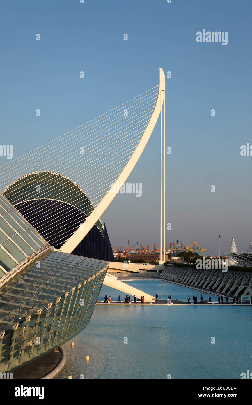 Hemisferic and Oceanografic, the largest aquarium in Europe, City of Arts and Science, Province Valencia, Valencia, Spain Stock Photo