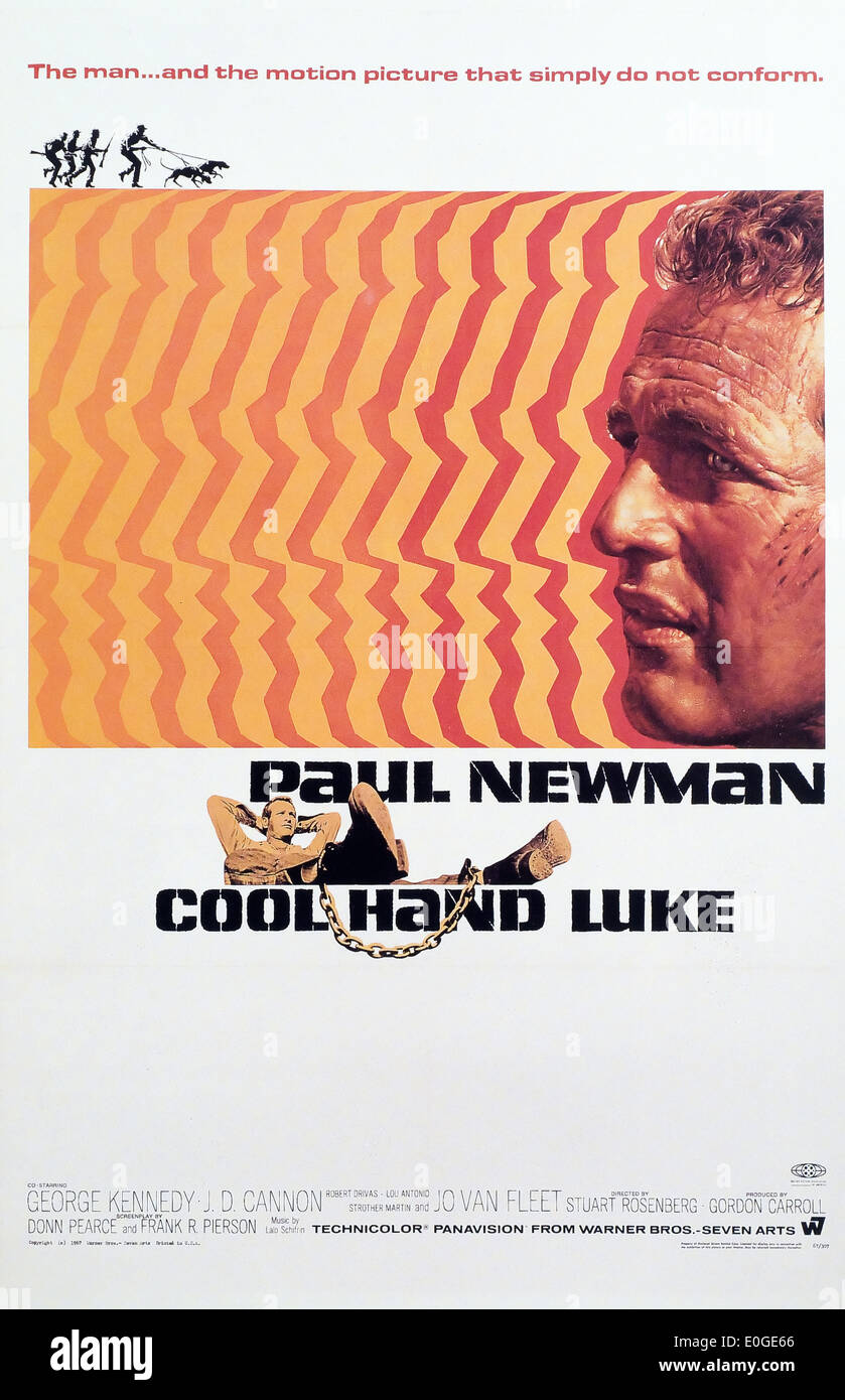 Cool Hand Luke - Original Movie Poster Stock Photo