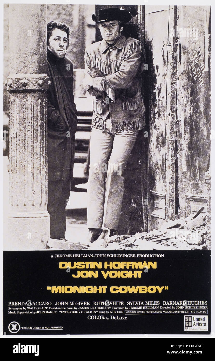 Midnight cowboy movie poster hi-res stock photography and