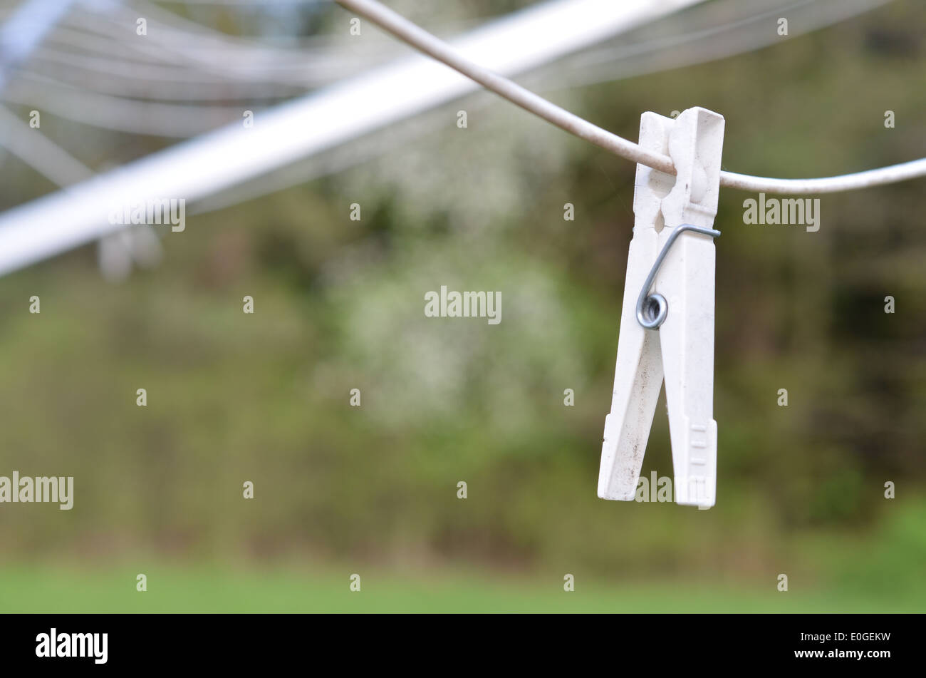 clothes pin on line Stock Photo Alamy