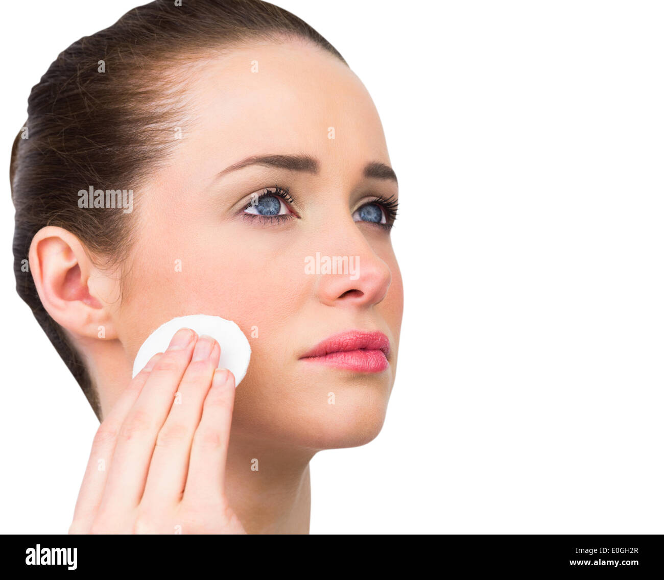 Natural beauty cleansing her face Stock Photo Alamy
