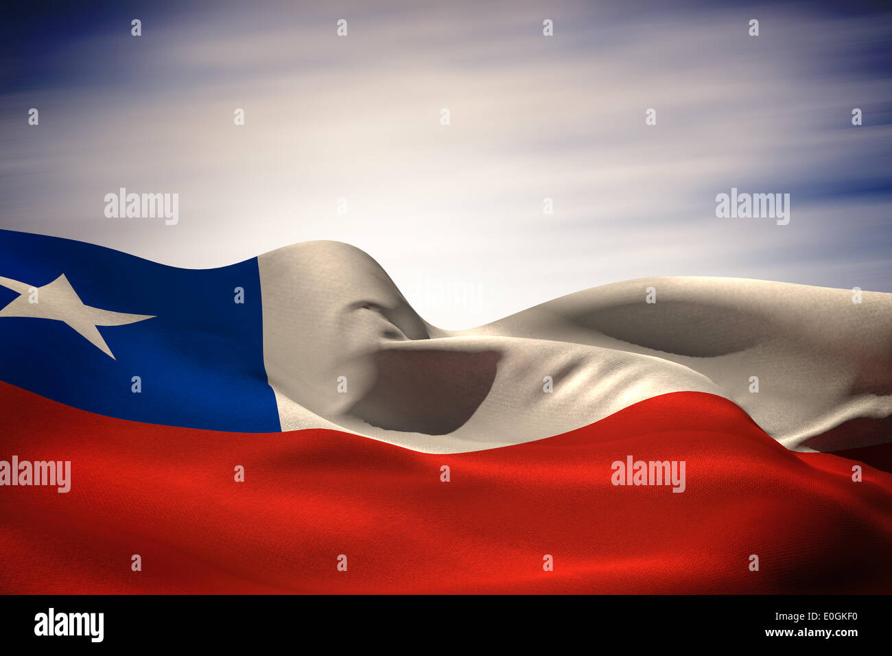 Chile flag waving Stock Photo Alamy