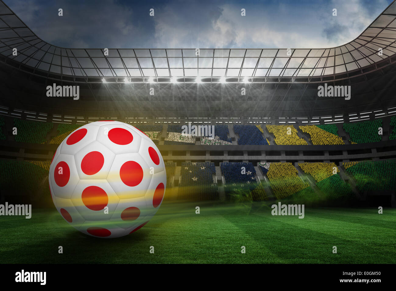 Football in japan colours Stock Photo Alamy