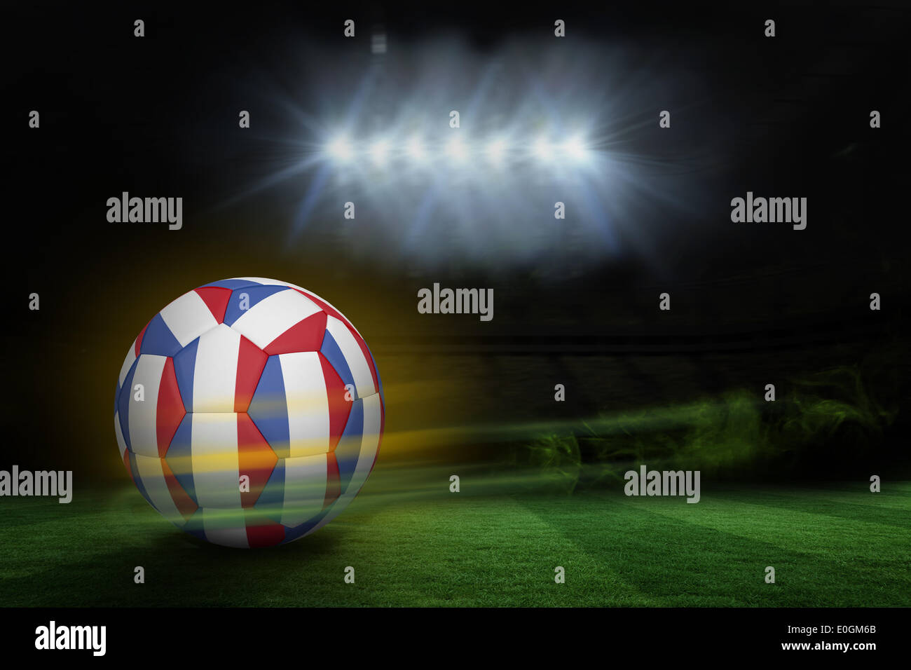 Football in french colours Stock Photo Alamy