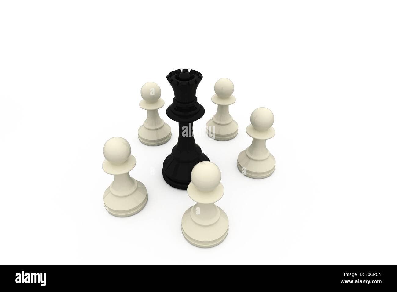 White Chess King Among Lying Down Black Pawns On Chessboard High-Res Stock  Photo - Getty Images