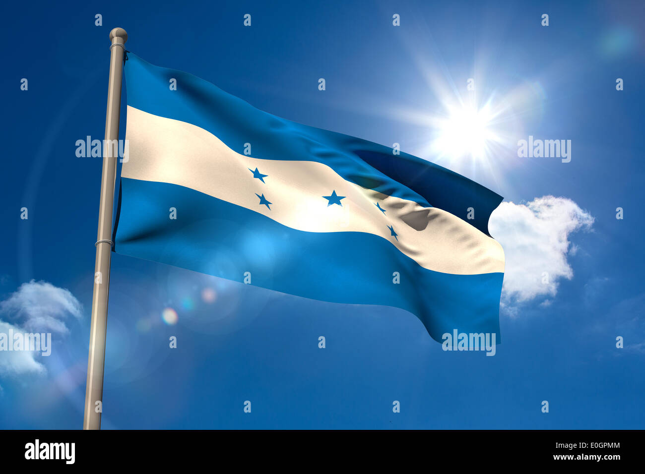 Honduras national flag hires stock photography and images Alamy