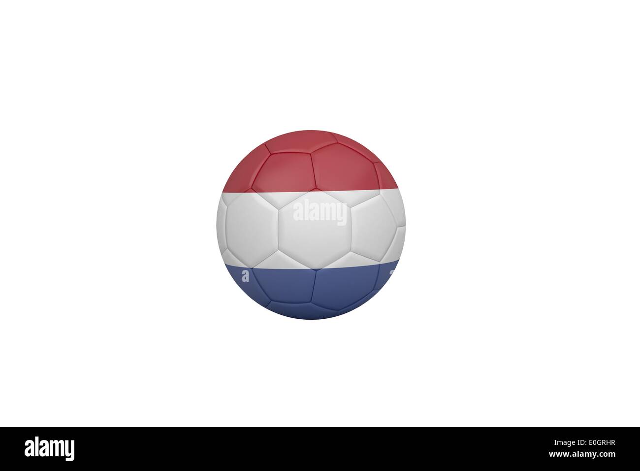 Football in holland colours Stock Photo