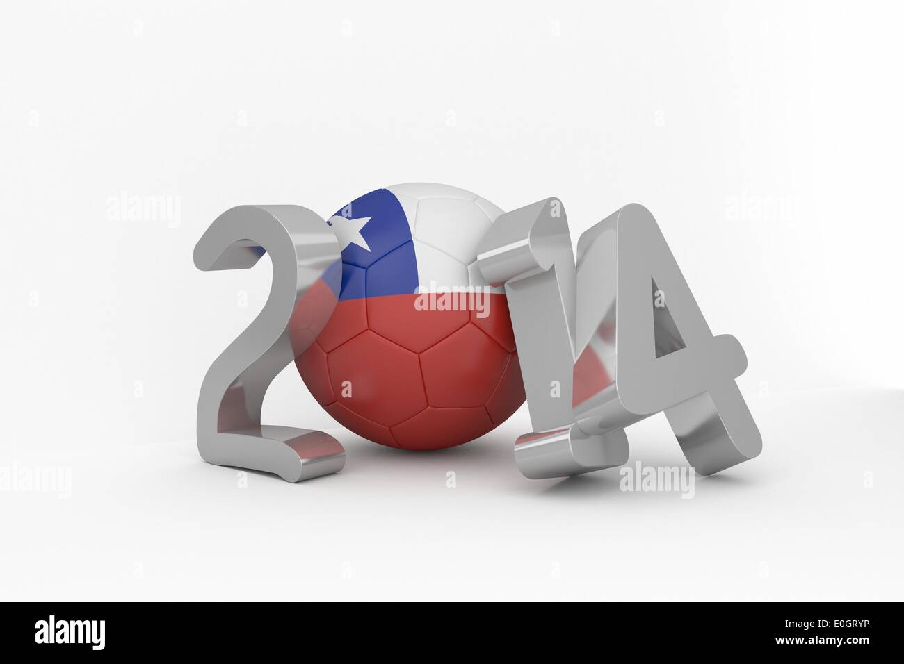 World cup 2014 for chile Stock Photo