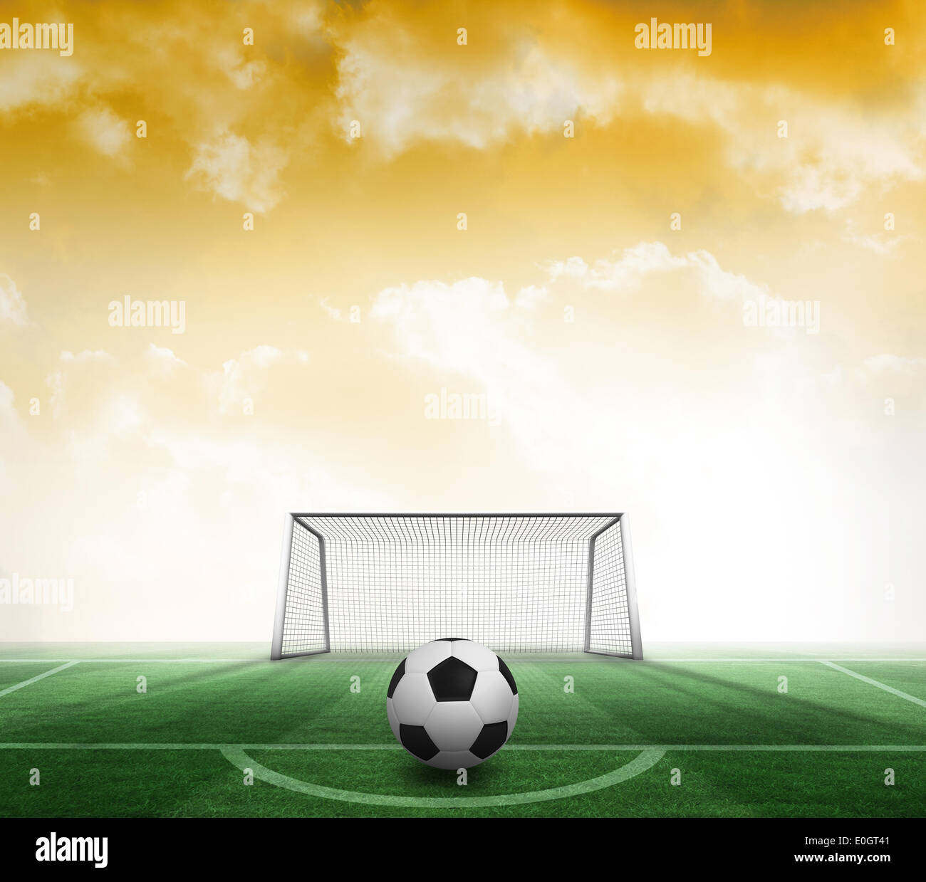 Black and white football Stock Photo Alamy