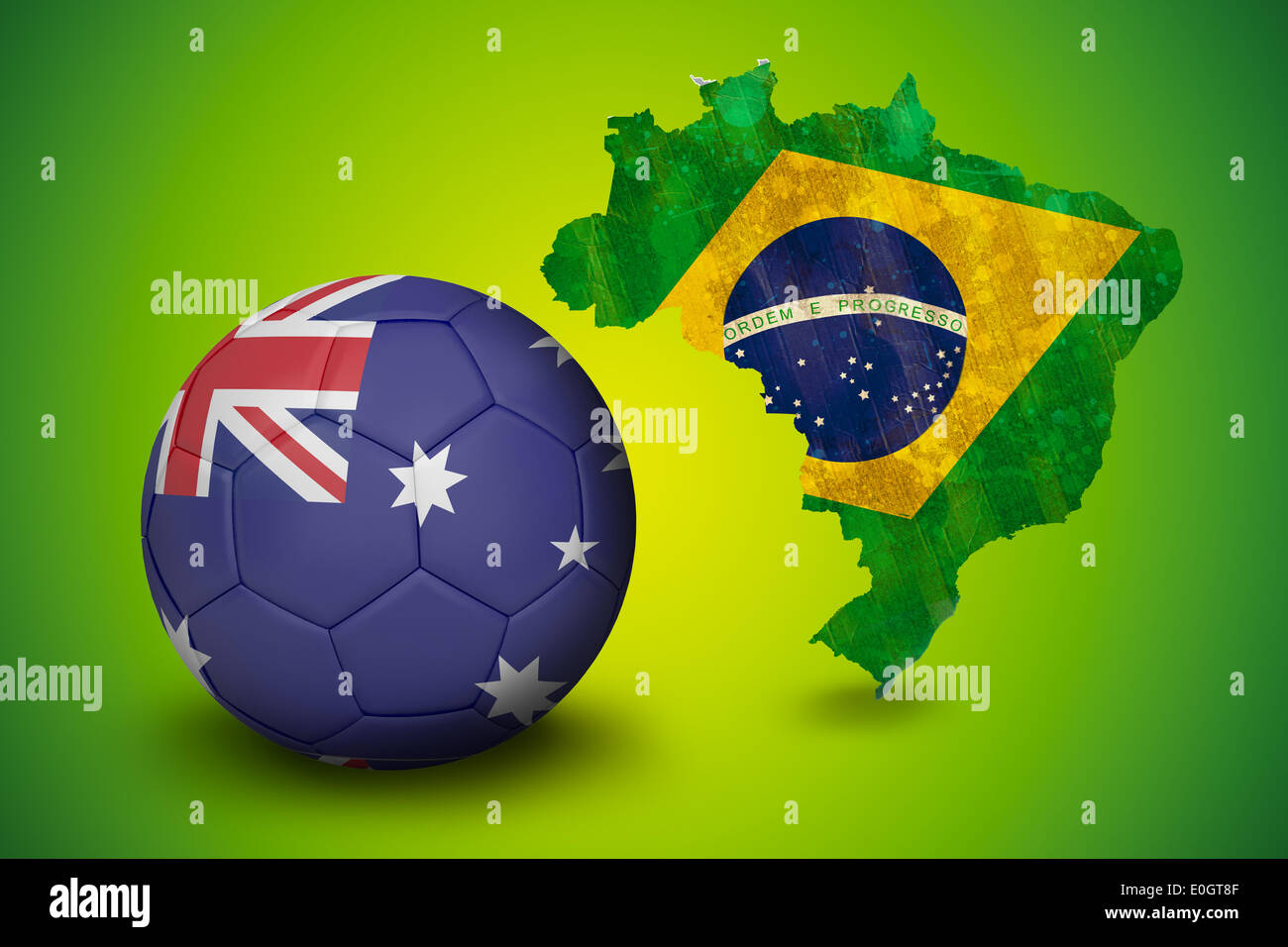 Football in australia colours Stock Photo Alamy