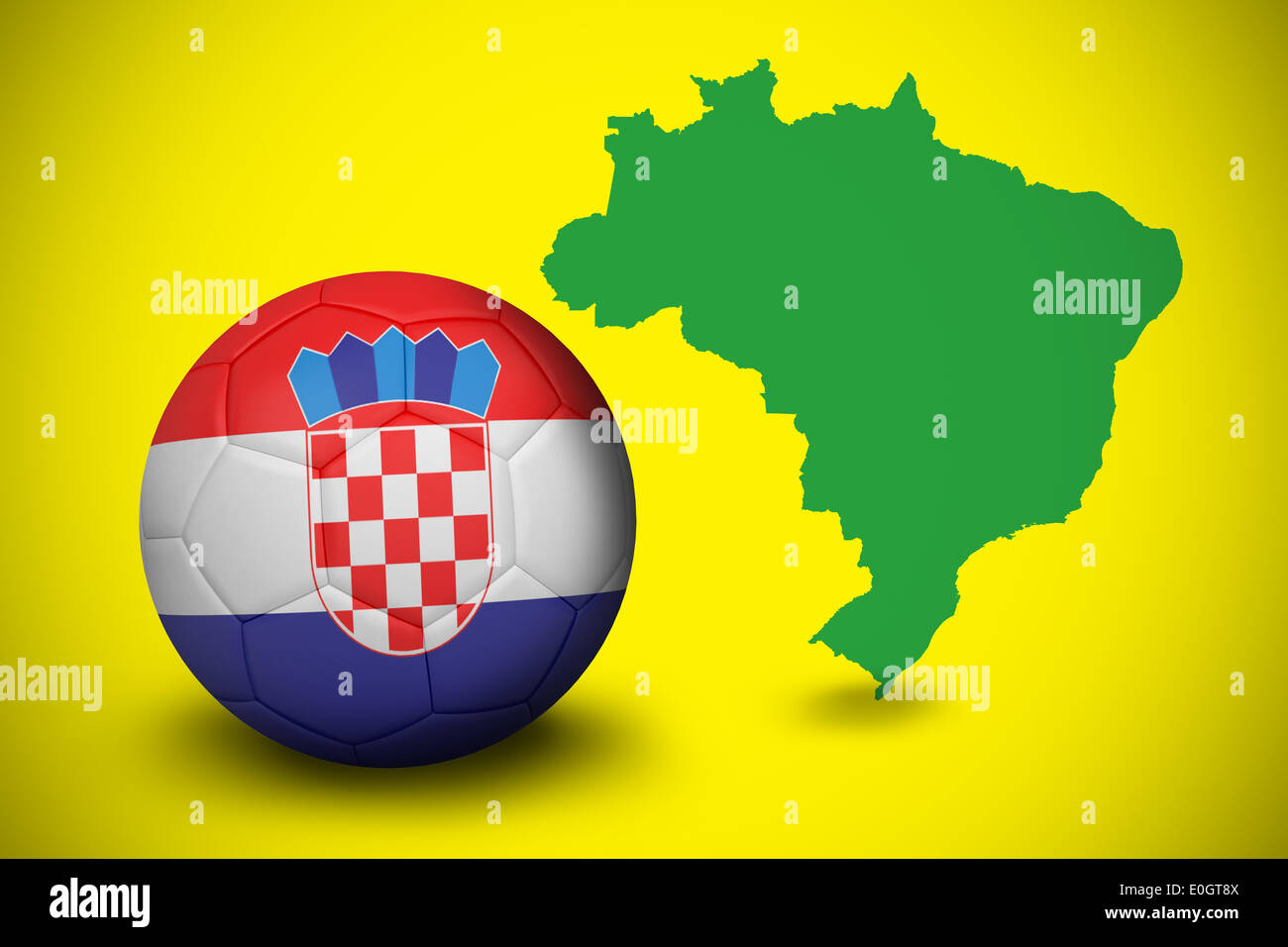 Football in croatia colours Stock Photo - Alamy