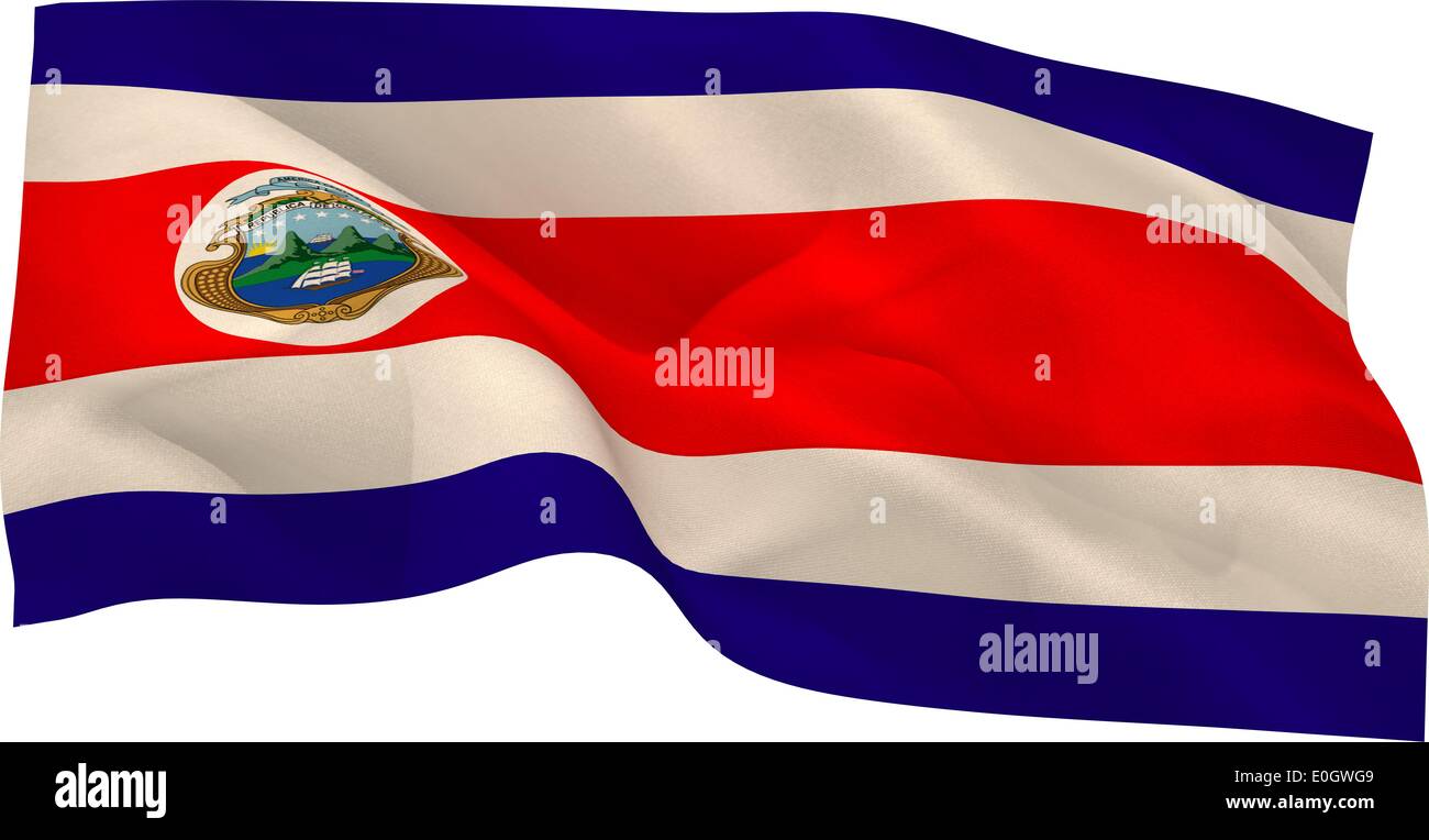 Costa rica flag waving Stock Photo Alamy