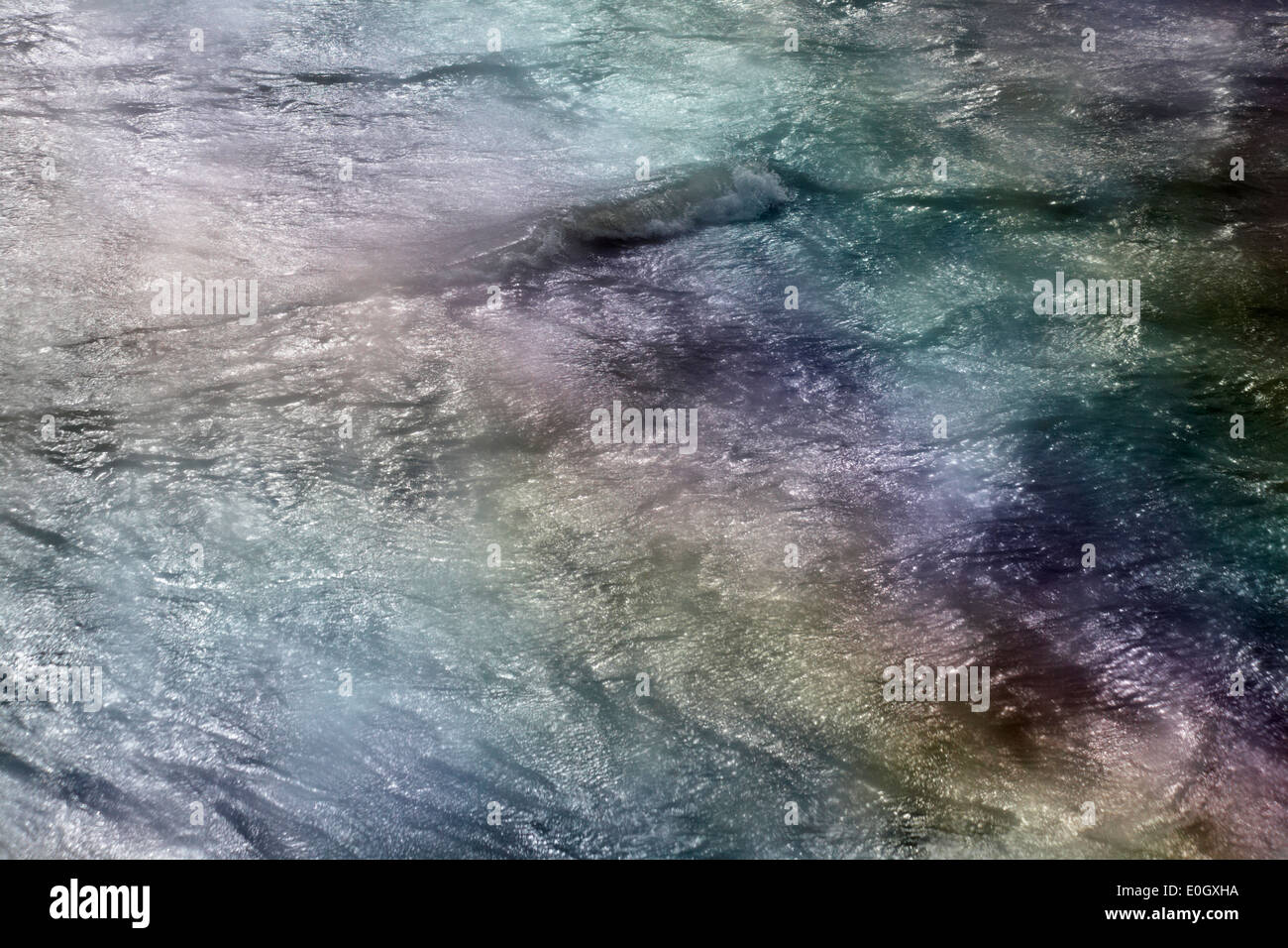 colourful refractions in water Stock Photo