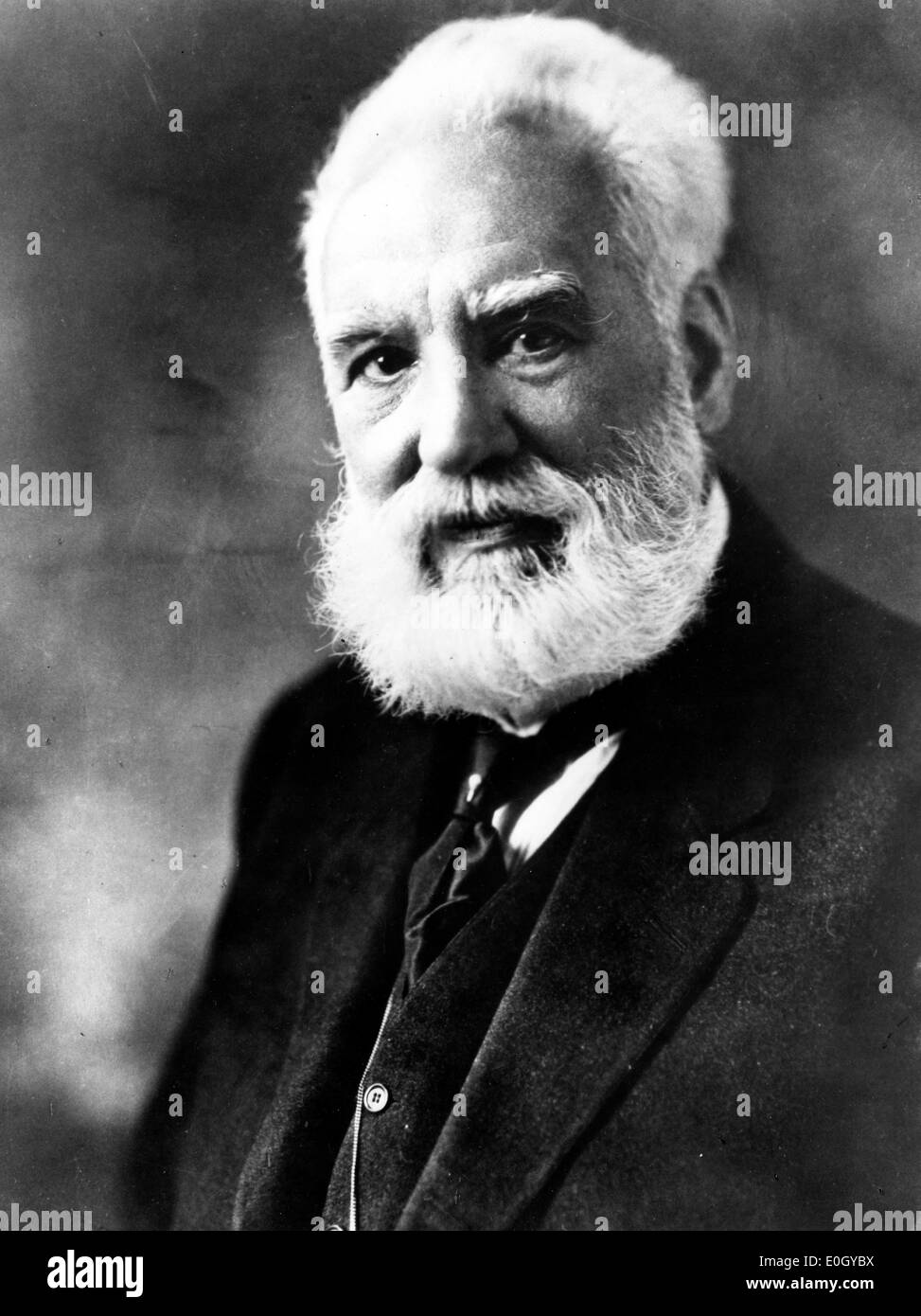 Portrait of the inventor of the telephone, Alexander Graham Bell Stock Photo
