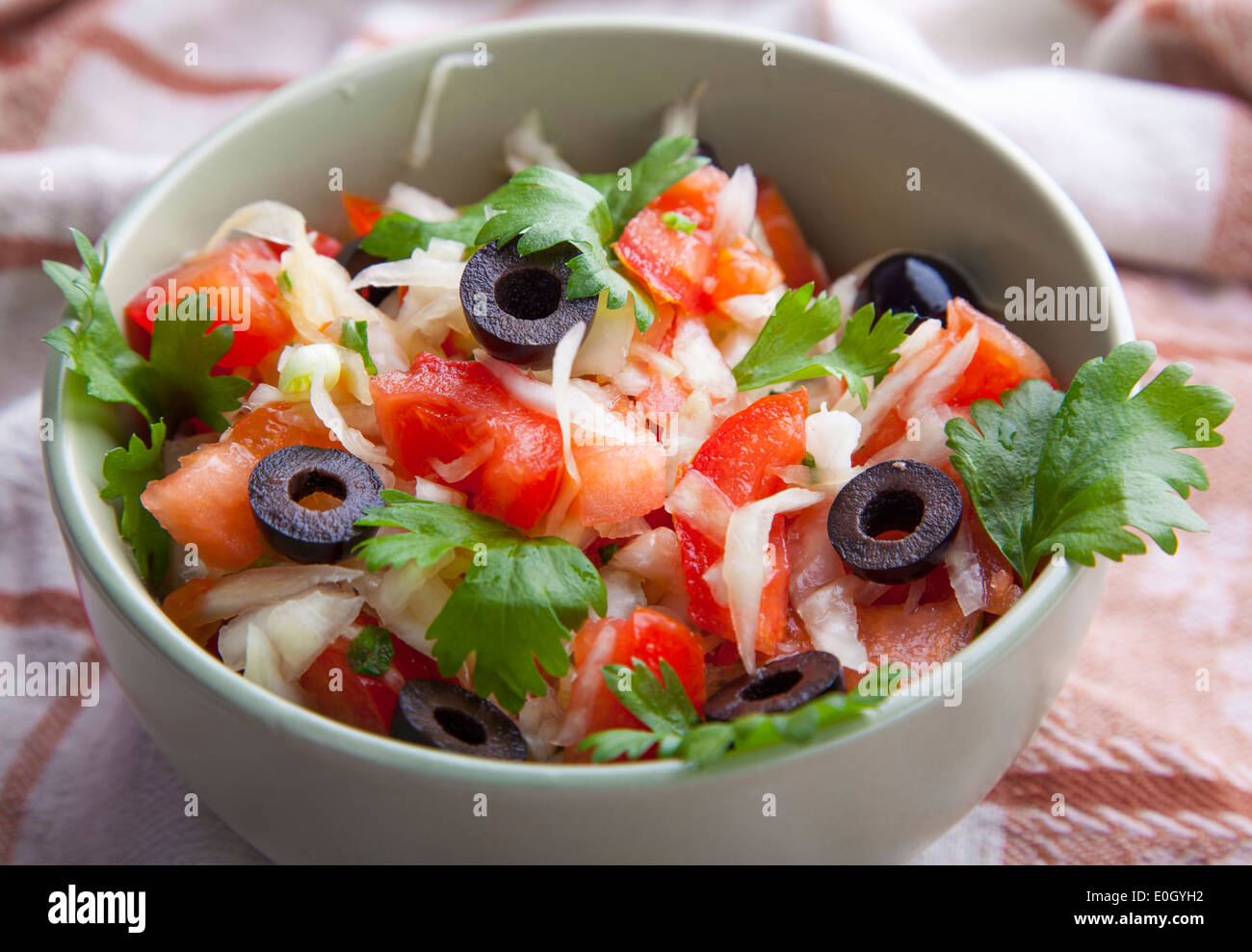 Closeup up salad bowl hi-res stock photography and images - Alamy