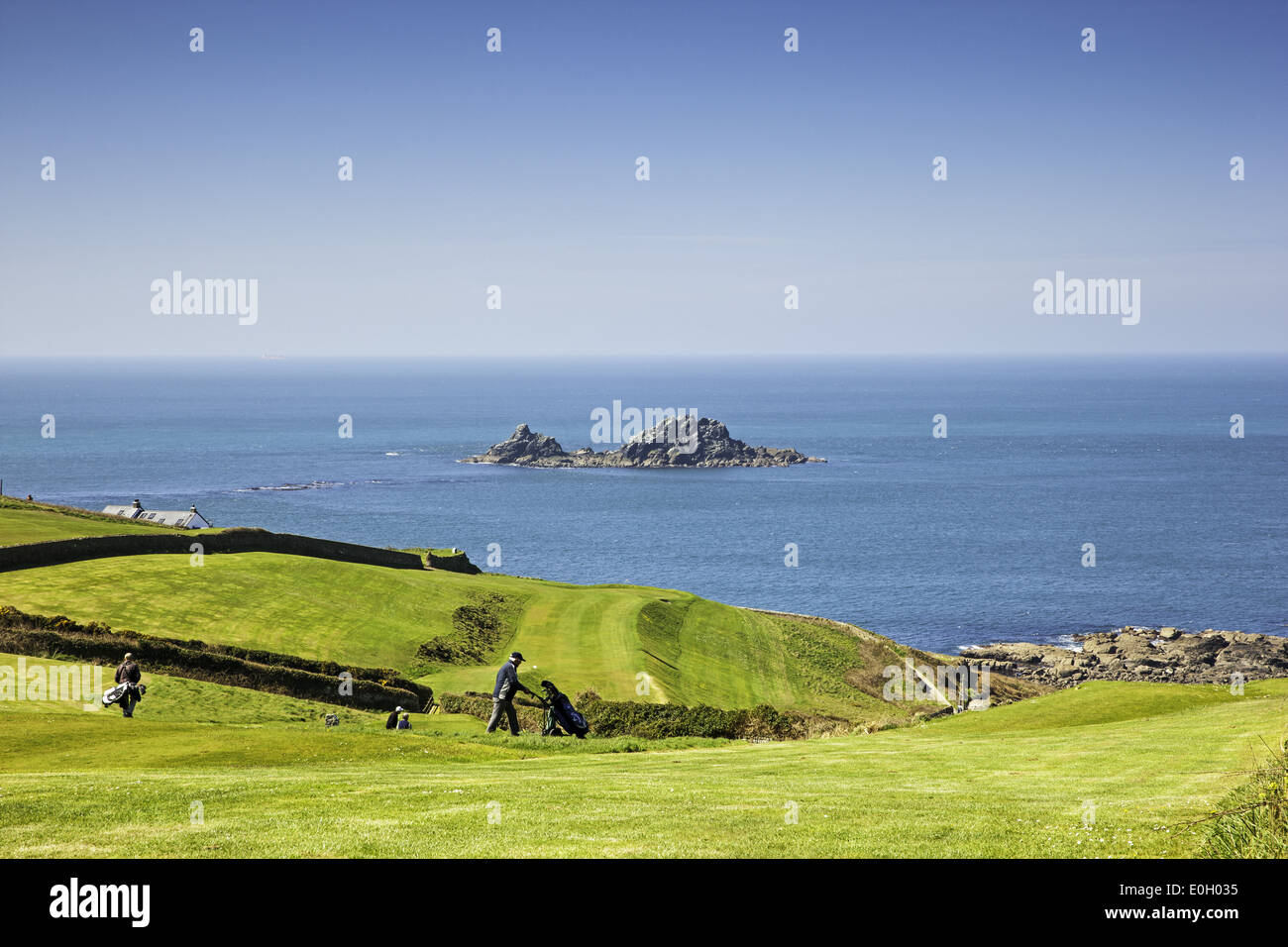 South West Coast Path, Cape Cornwall to Botallack Stock Photo