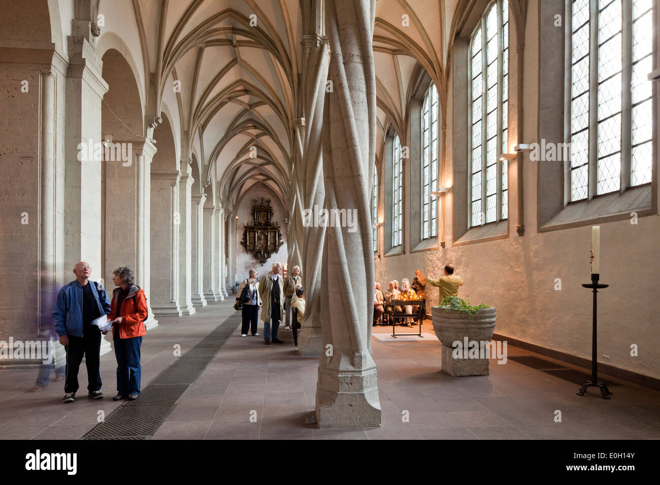 Brunswick cathedral, gothic nave, Perpendicular Style, Late gothic Burgplatz, Brunswick, Lower Saxony, Germany Stock Photo