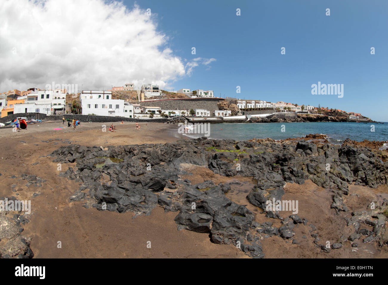 Main Beach in Poris de Abona municipality Santa Cruz de Tenerife Stock Photo