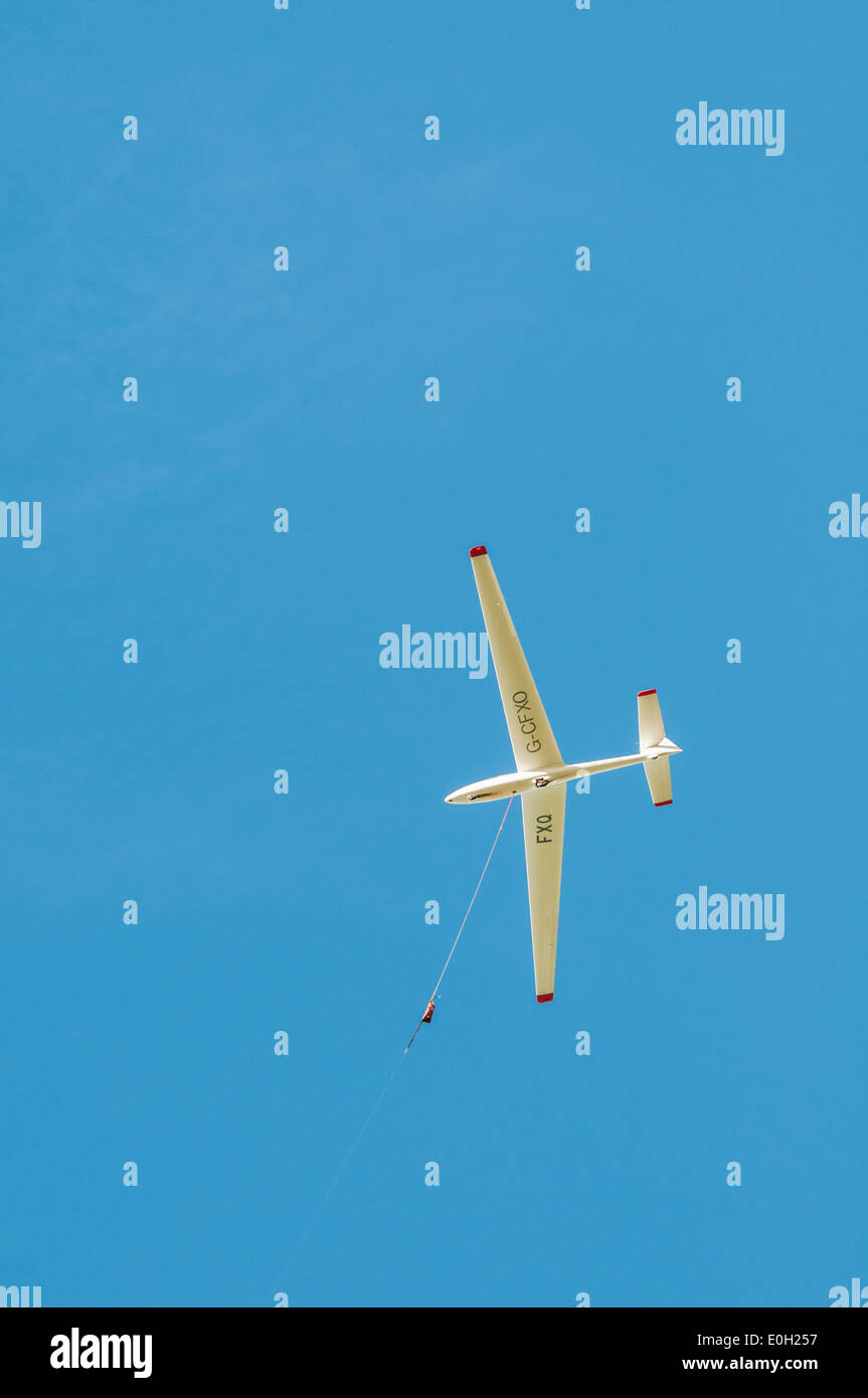 Winch launch glider hires stock photography and images Alamy