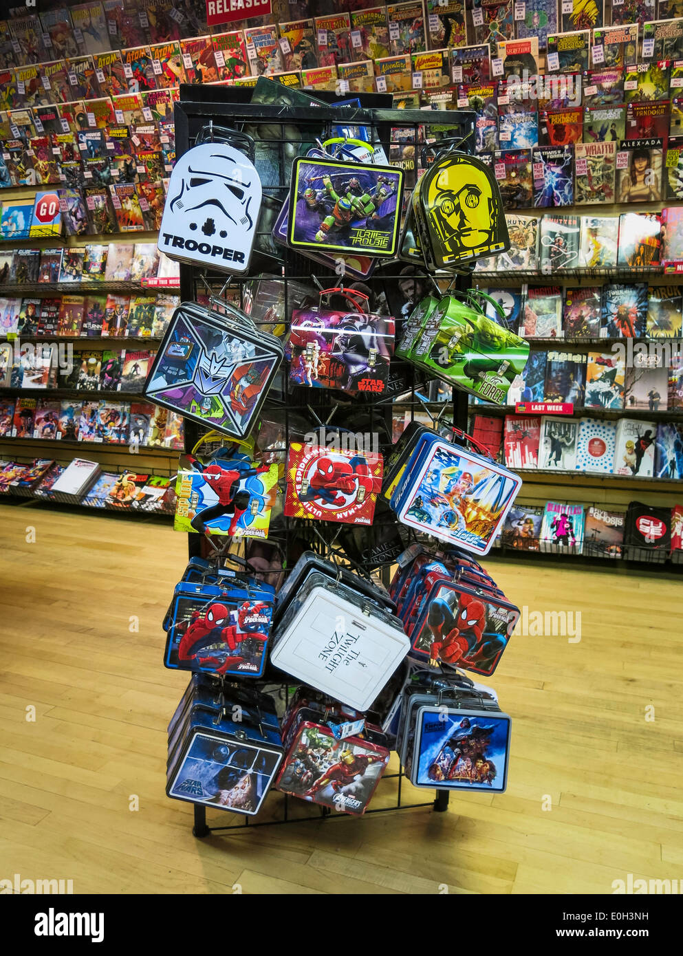 Lunch Box Fee Standing Display Midtown Comics Store On Lexington