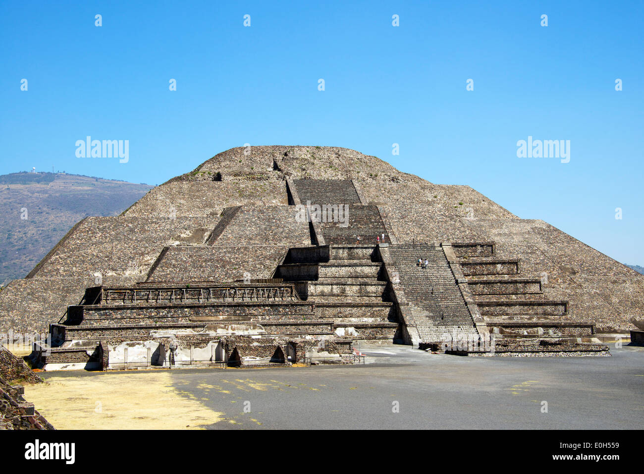 Pyramid of the Moon Teotihuacan Mexico Stock Photo