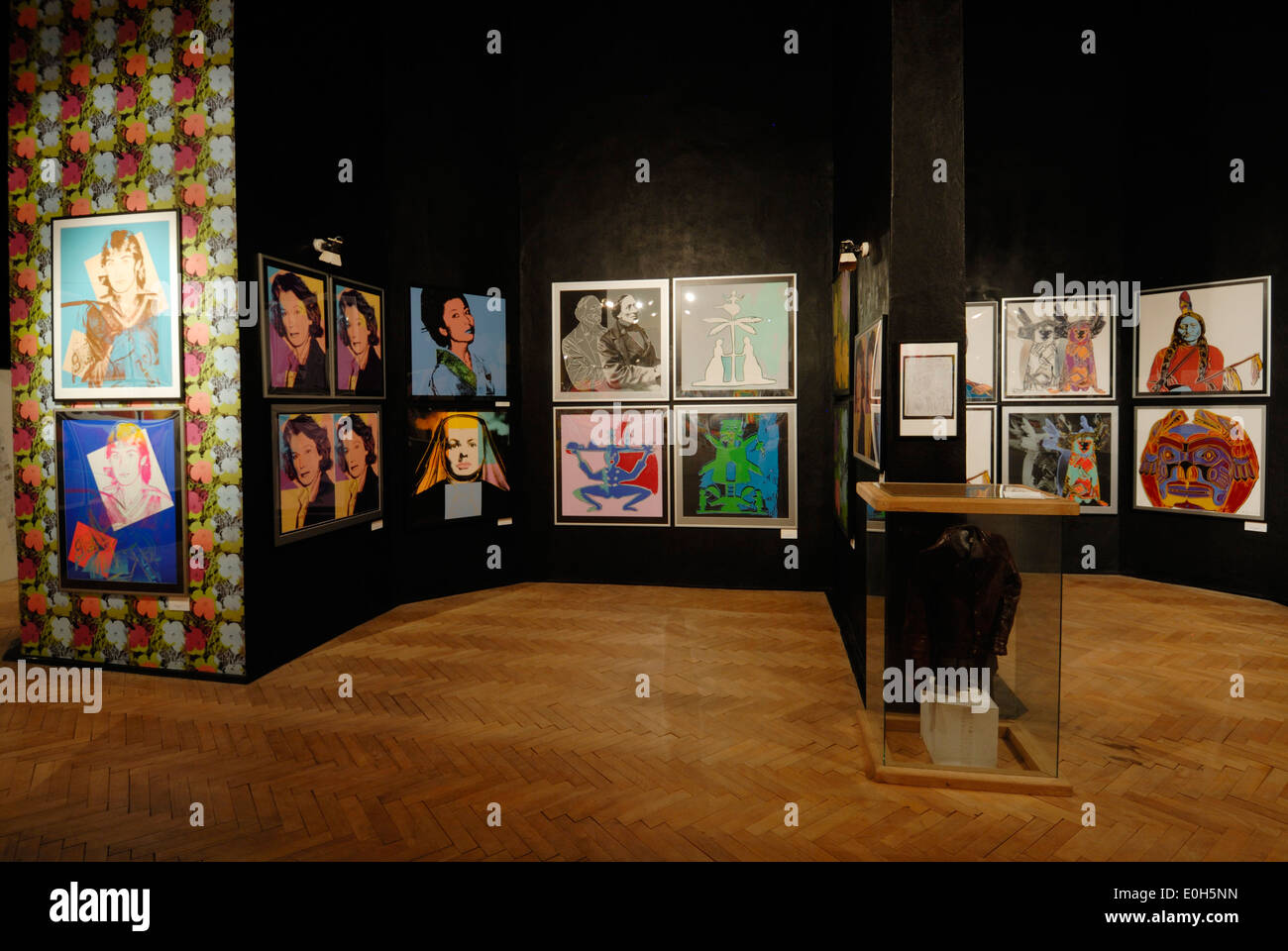 Exhibits at Andy Warhol Museum of Modern Art, Medzilaborce, Slovakia Stock Photo