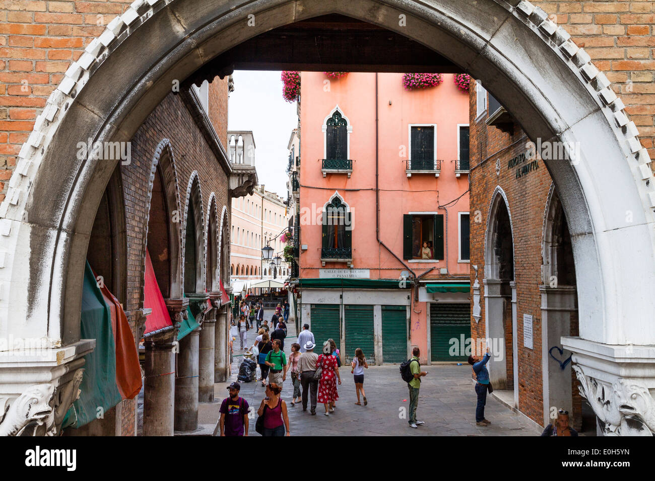 l'Orologio alley in Venice near Piazza San Marco, Venetia, Italy, Europe Stock Photo