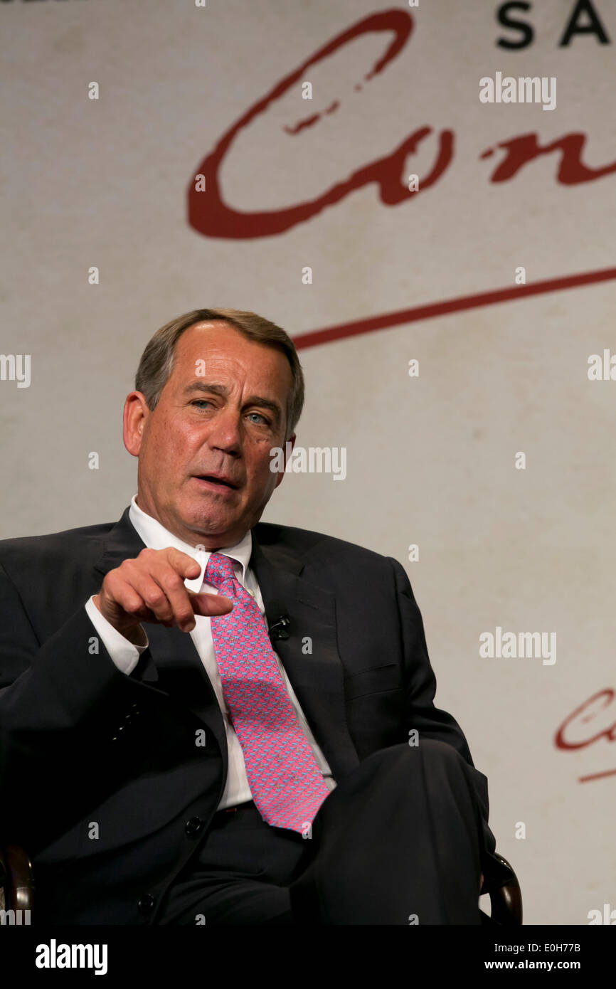 United States congressman John Boehner, Speaker of the House of Representatives, speaks in San Antonio, Texas Stock Photo