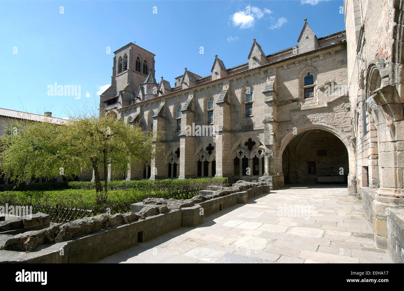 Abbey of La Chaise Dieu, Haute Loire, Auvergne, France, Europe Stock Photo
