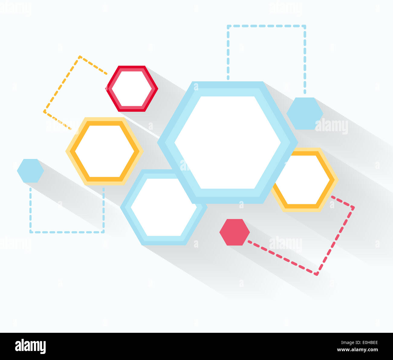Abstract background with hexagons Stock Photo - Alamy