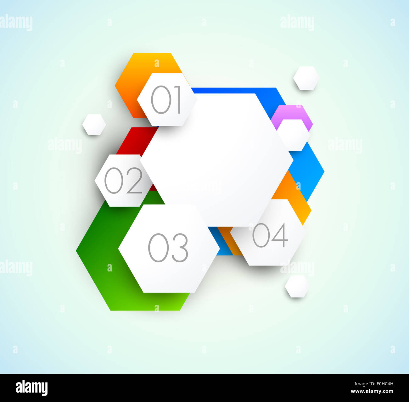 Abstract background with hexagons Stock Photo - Alamy