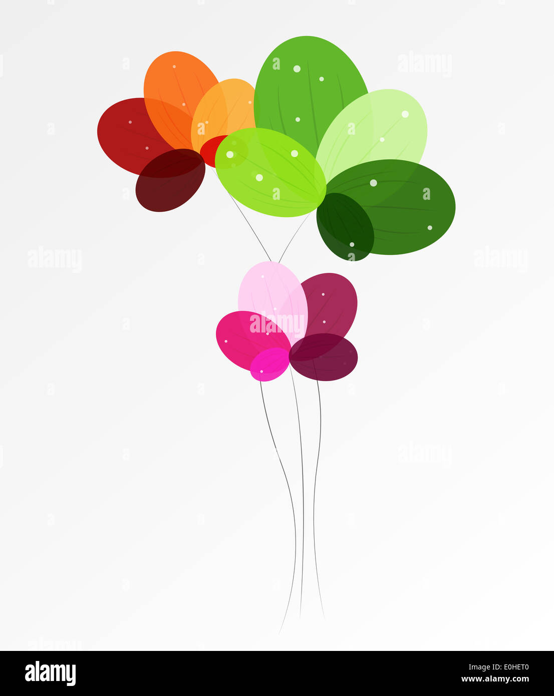 Abstract background with Flowers. Vector Illustration Stock Photo - Alamy