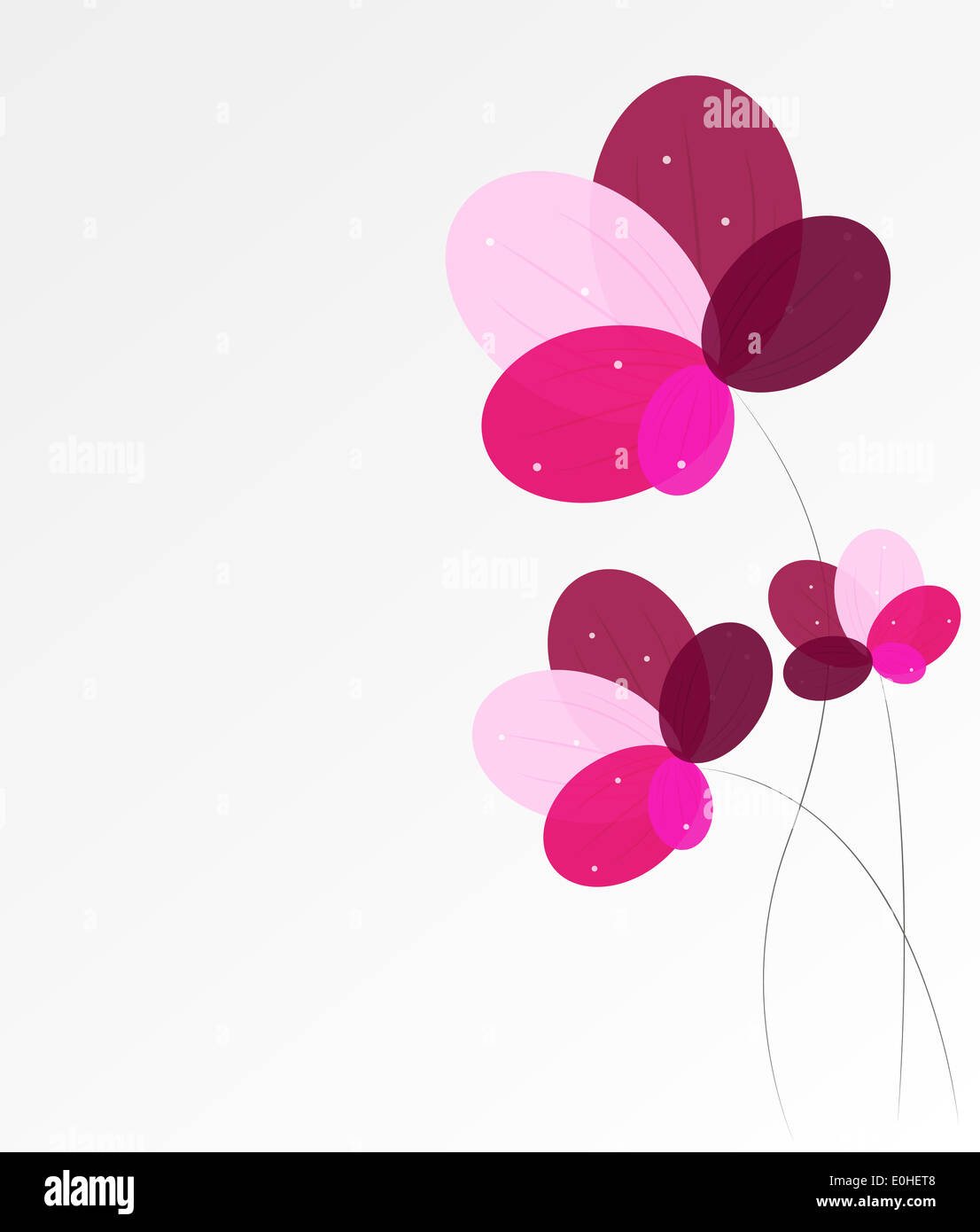 Abstract background with Flowers. Vector Illustration Stock Photo - Alamy