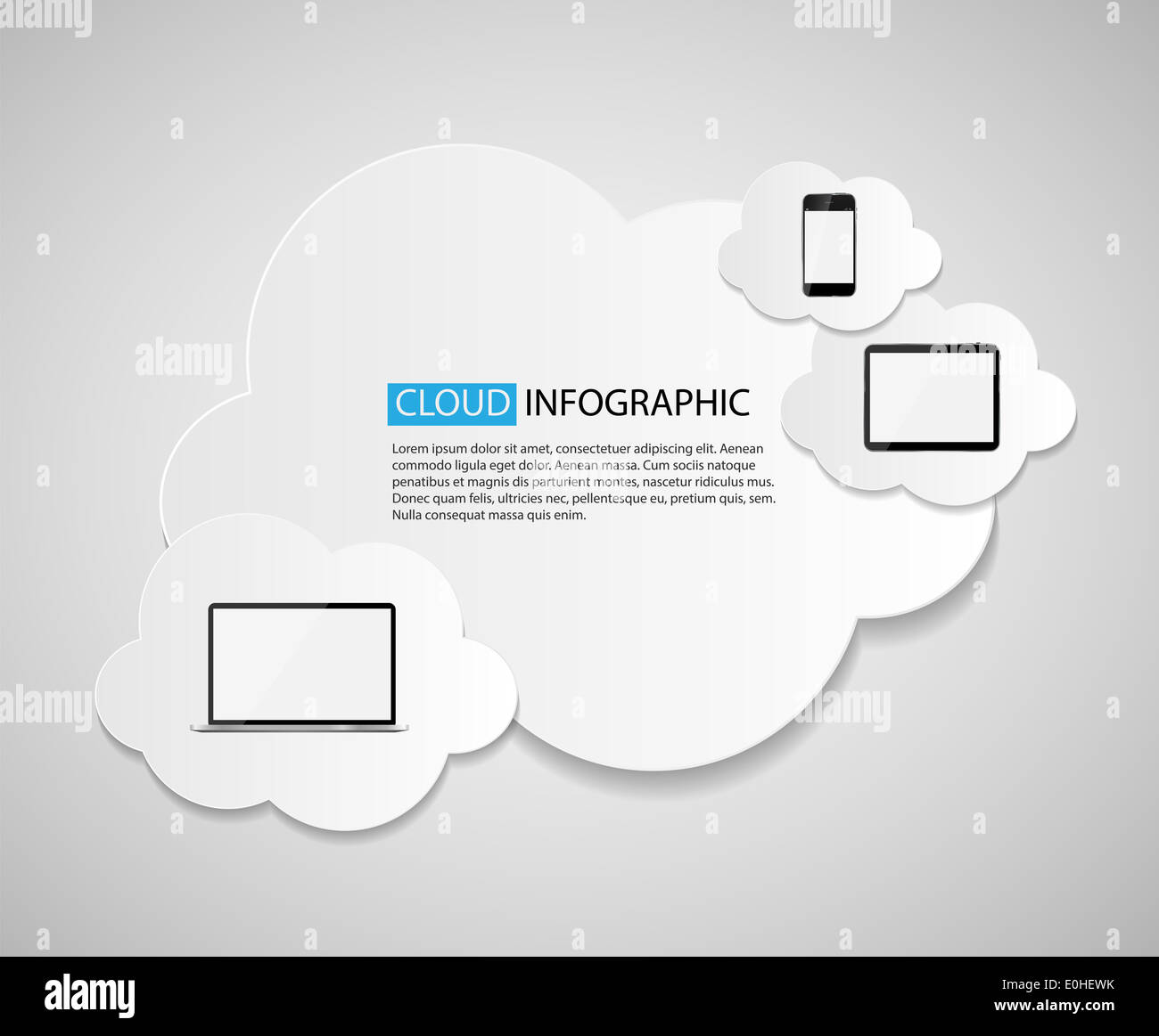 Cloud Computing Business Concept Vector Illustration Stock Photo - Alamy