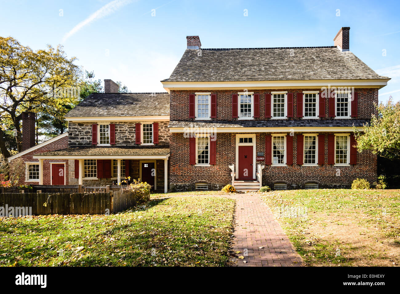 Whitall House, Red Bank Battlefield Park, National Park, New Jersey Stock Photo Alamy