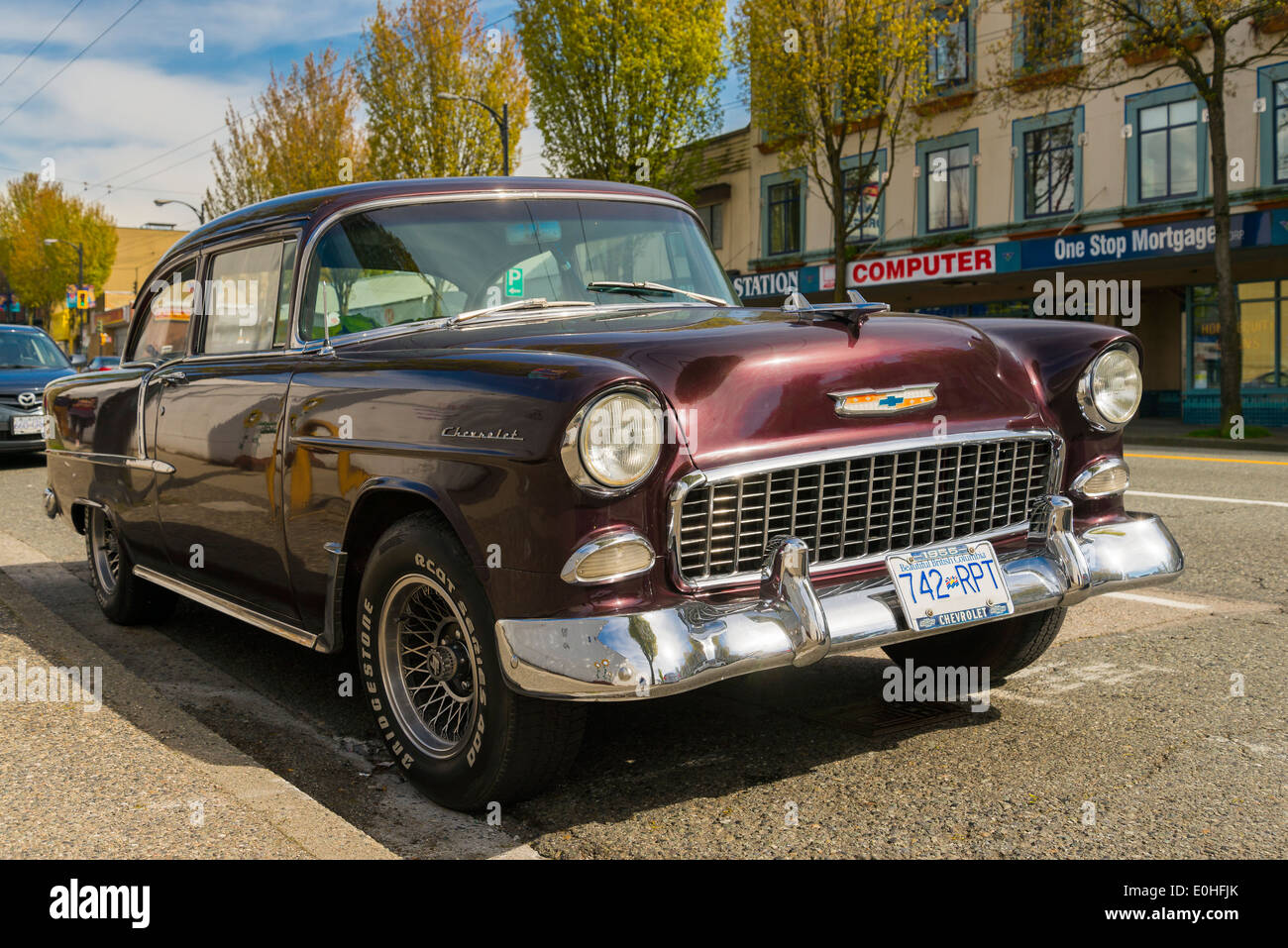 1955 vintage Chevrolet car. Stock Photo