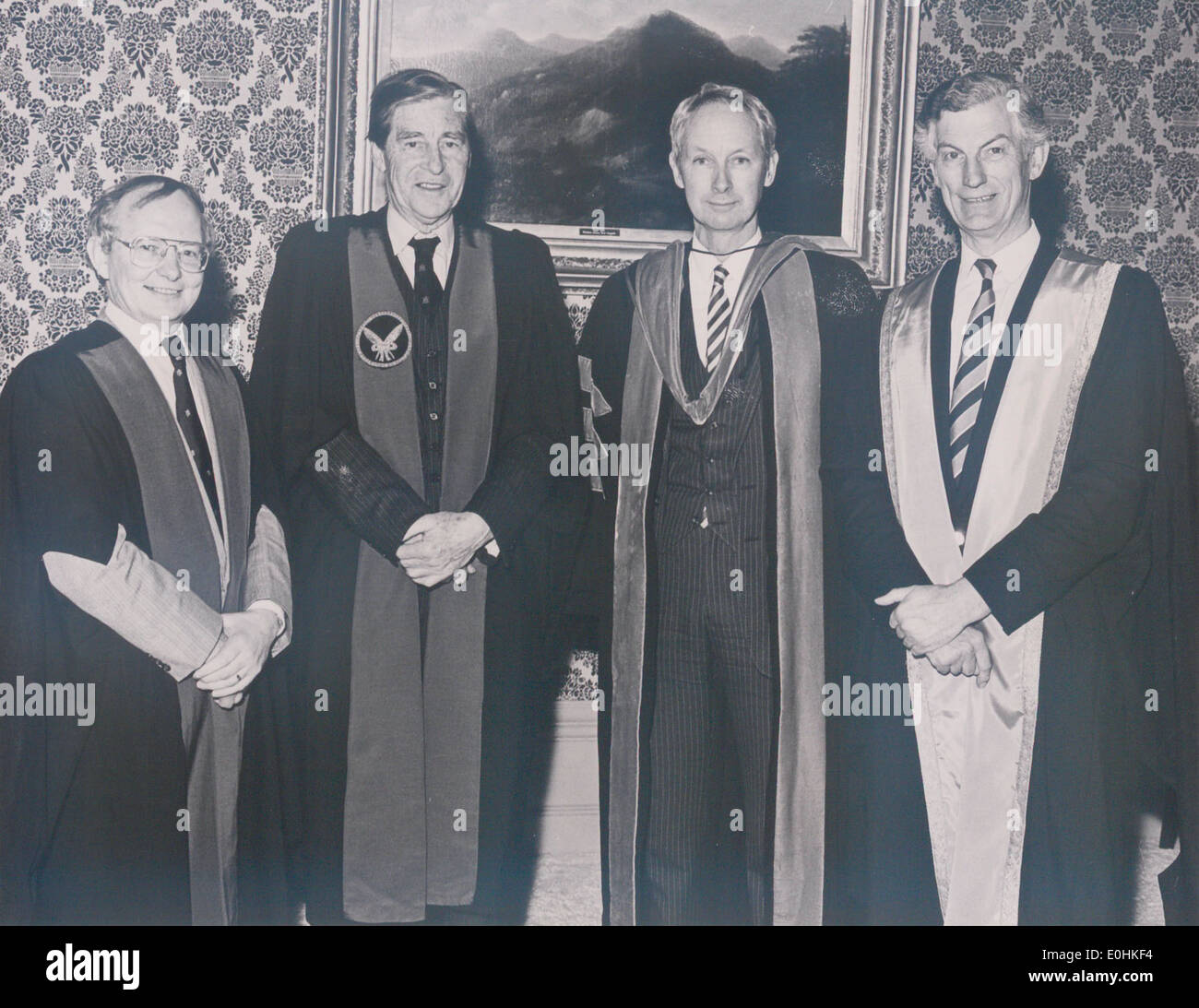 At the Royal College of Surgeons in Ireland, Robert Adams lecture (in U.L.), 10 March 1989 (3) Stock Photo