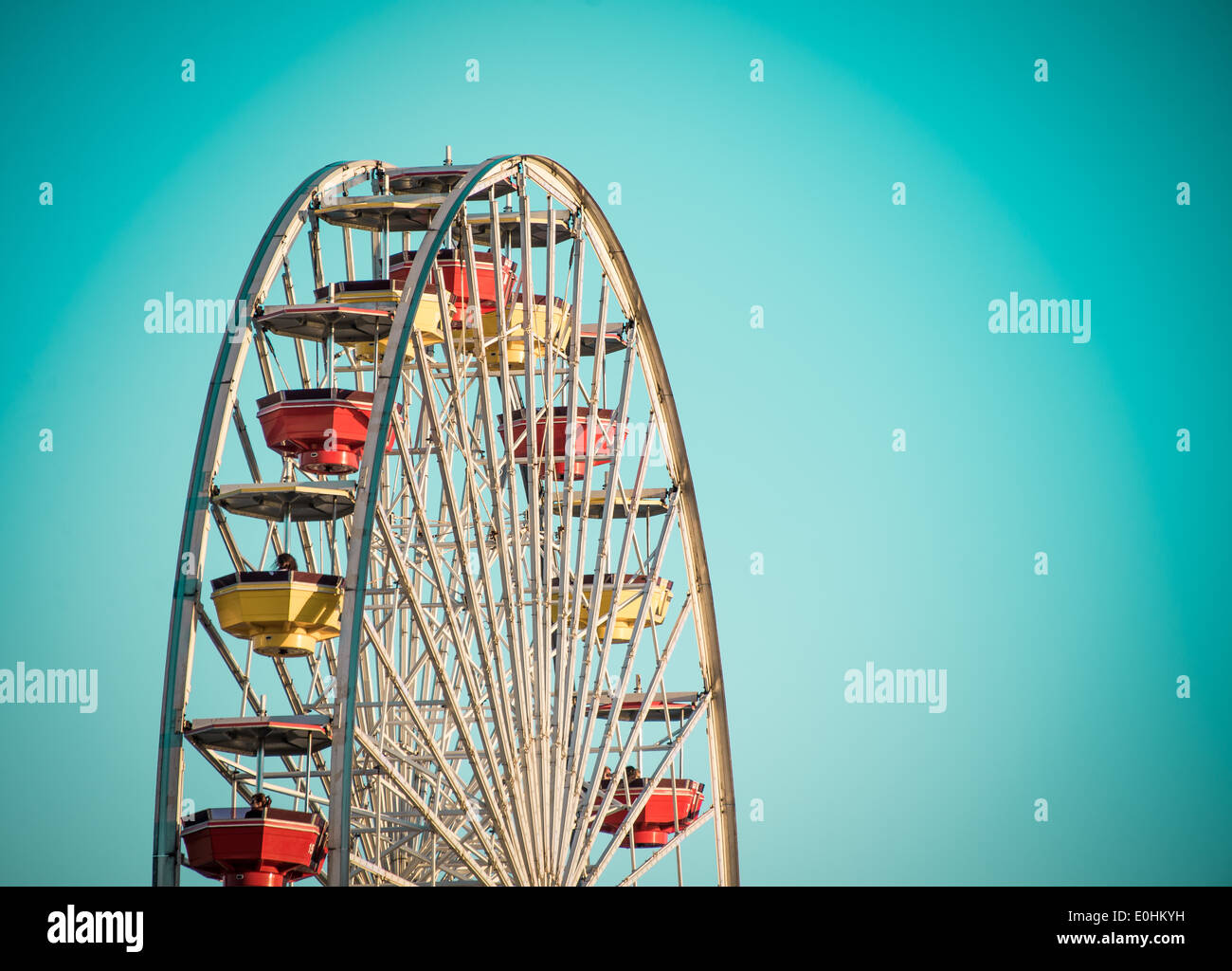 Big wheel retro look Stock Photo Alamy