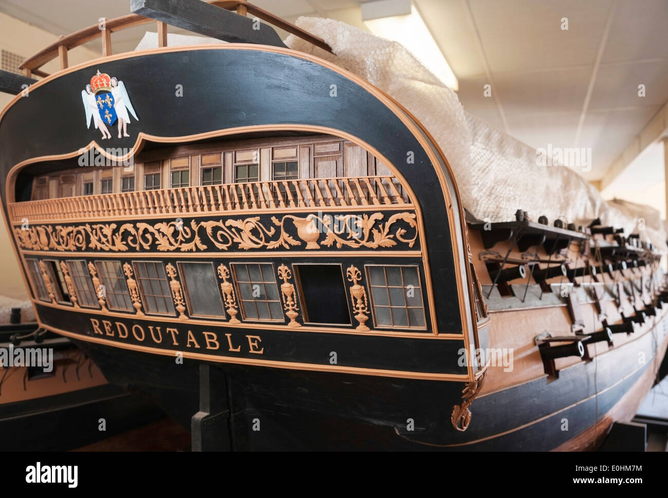 Replica of the Redoutable ship, Model Ship Builders, Ship Yard, Garden