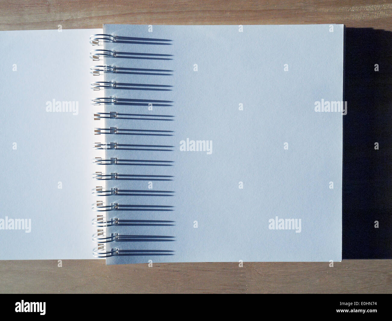 Blank reporters notebook Stock Photo