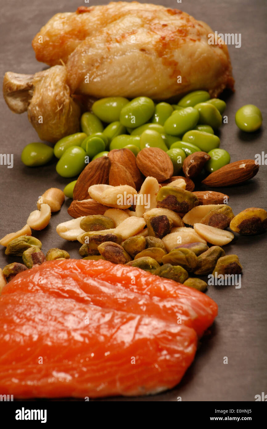 High Protein Foods Stock Photo Alamy