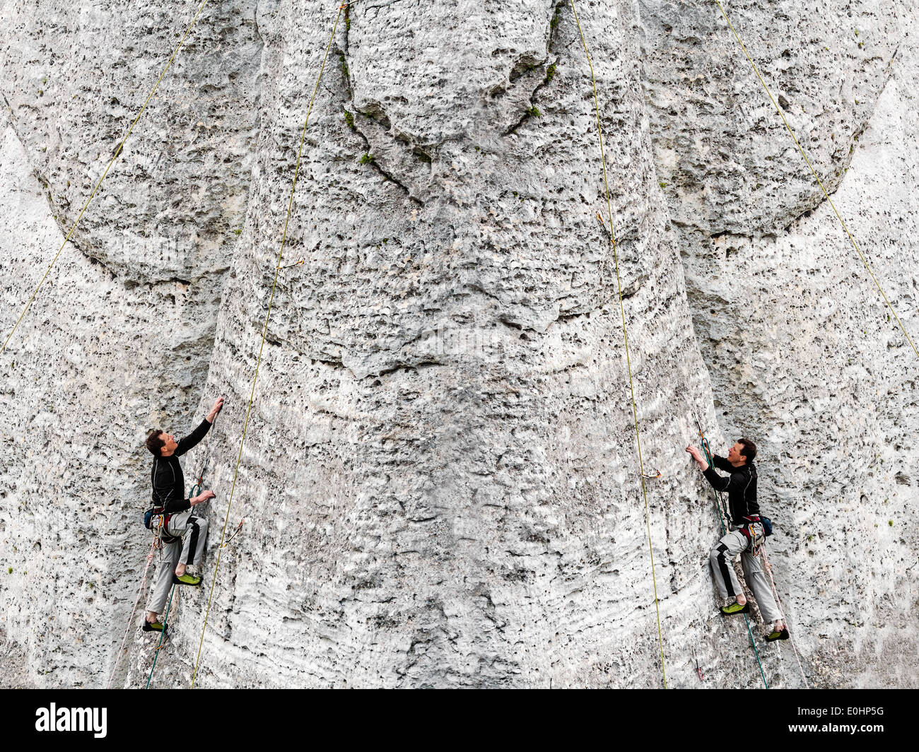 Mountain to climb struggle hands hi-res stock photography and images ...