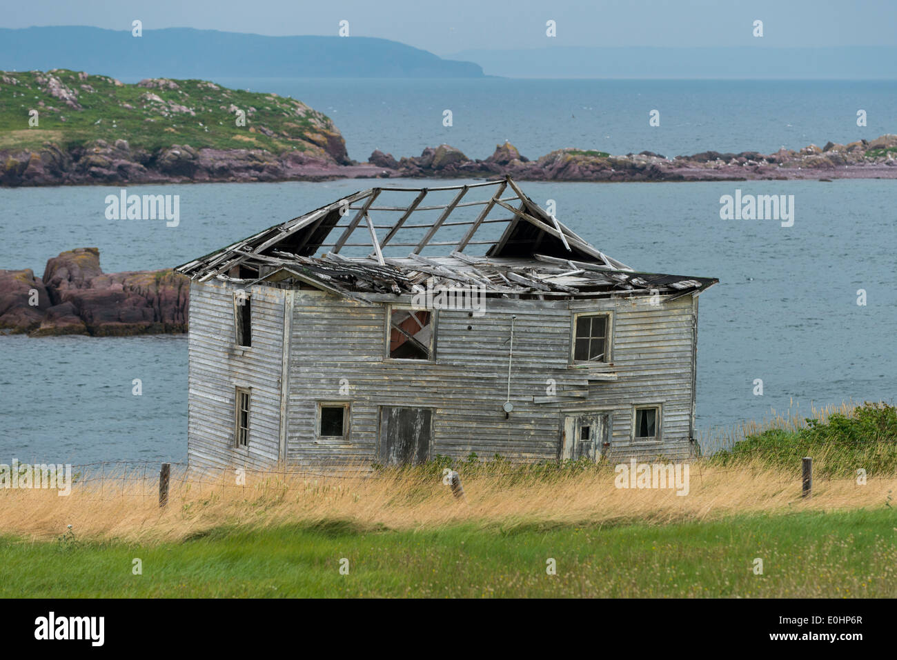 Abandoned house at Plate Cove East, Bonavista Peninsula, Newfoundland