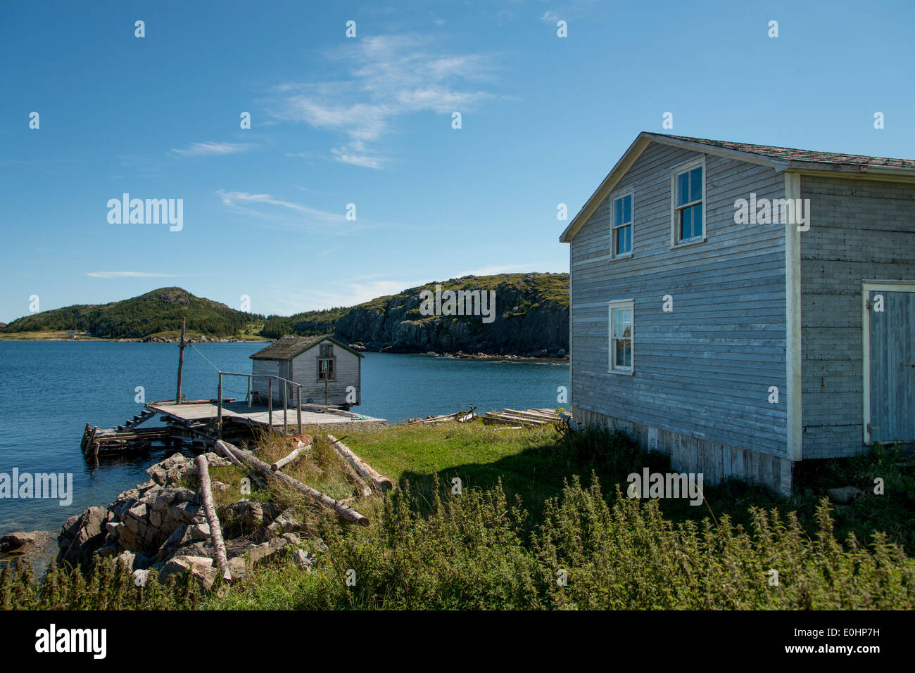 Houses at the coast, Twillingate, South Twillingate Island, Newfoundland And Labrador, Canada