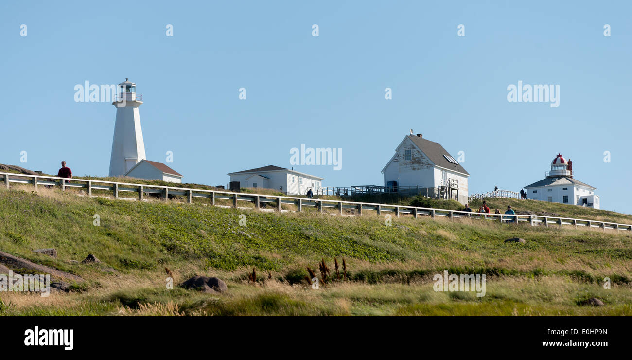 Lighthouse at Cape Spear, St. John's, Newfoundland And Labrador, Canada Stock Photo