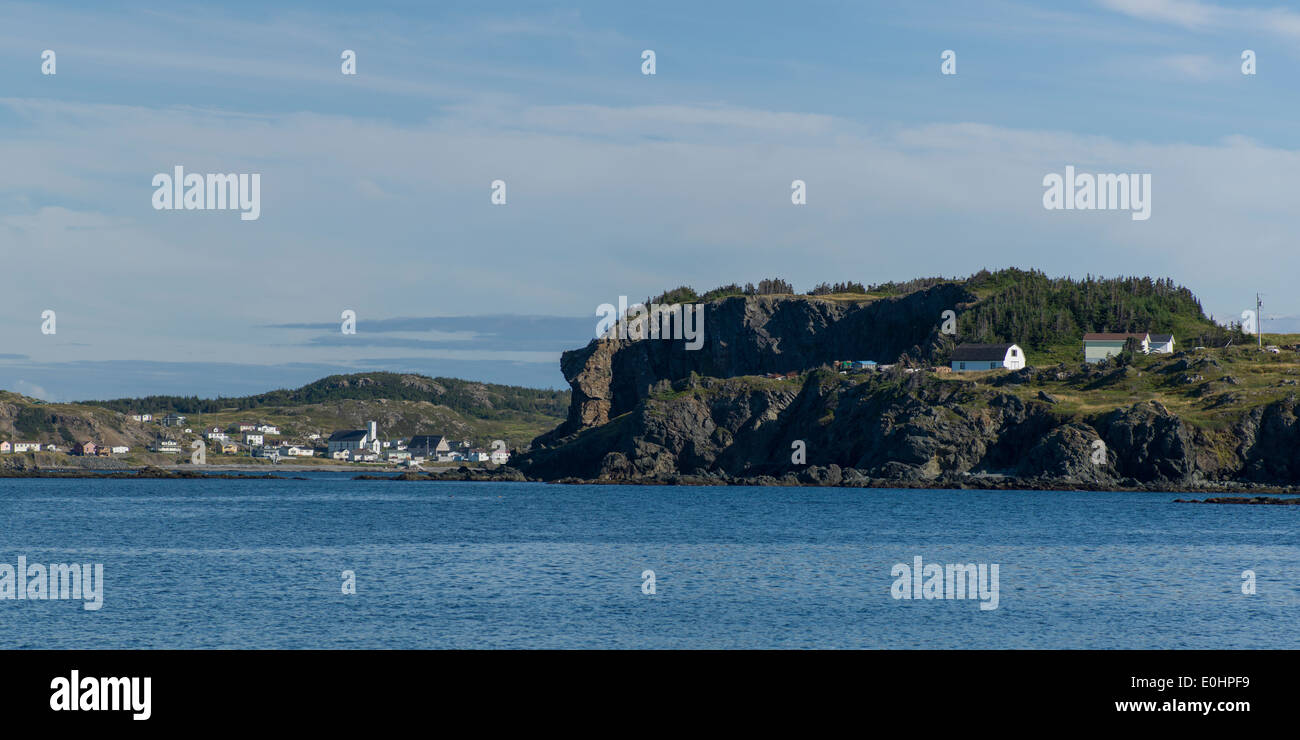 Town at the coast, Twillingate, North Twillingate Island, Newfoundland