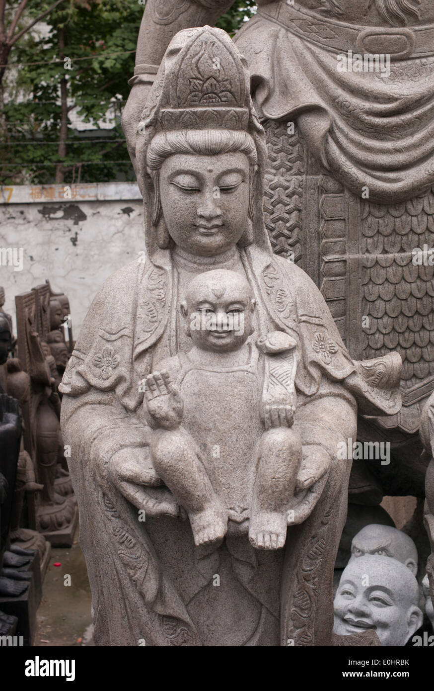 Statues in Panjiayuan antique market, Beijing, China Stock Photo Alamy