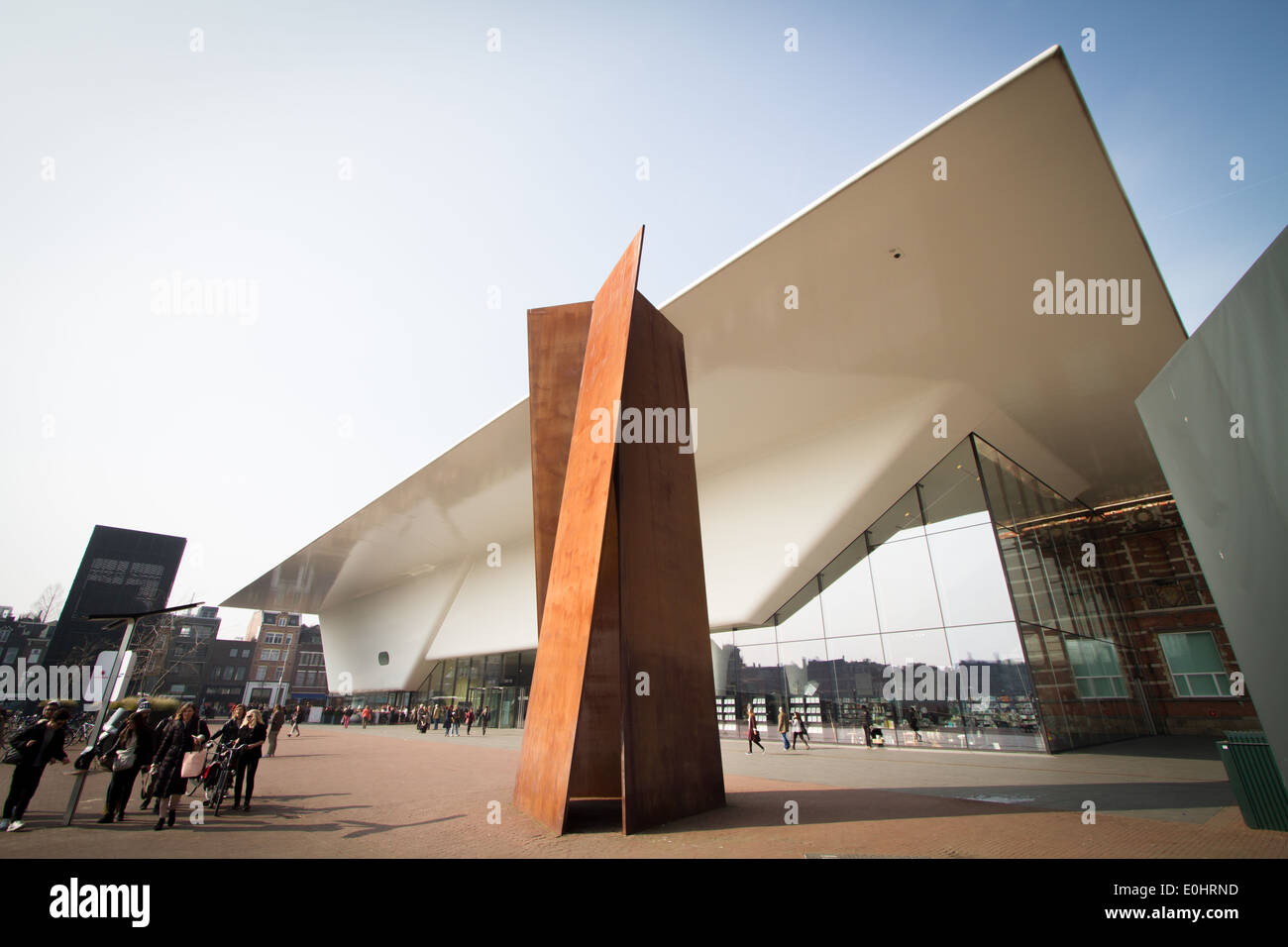 Richard Serra sculpture outside the Stedelijk Museum Museumplein Amsterdam,  The Netherlands Stock Photo - Alamy
